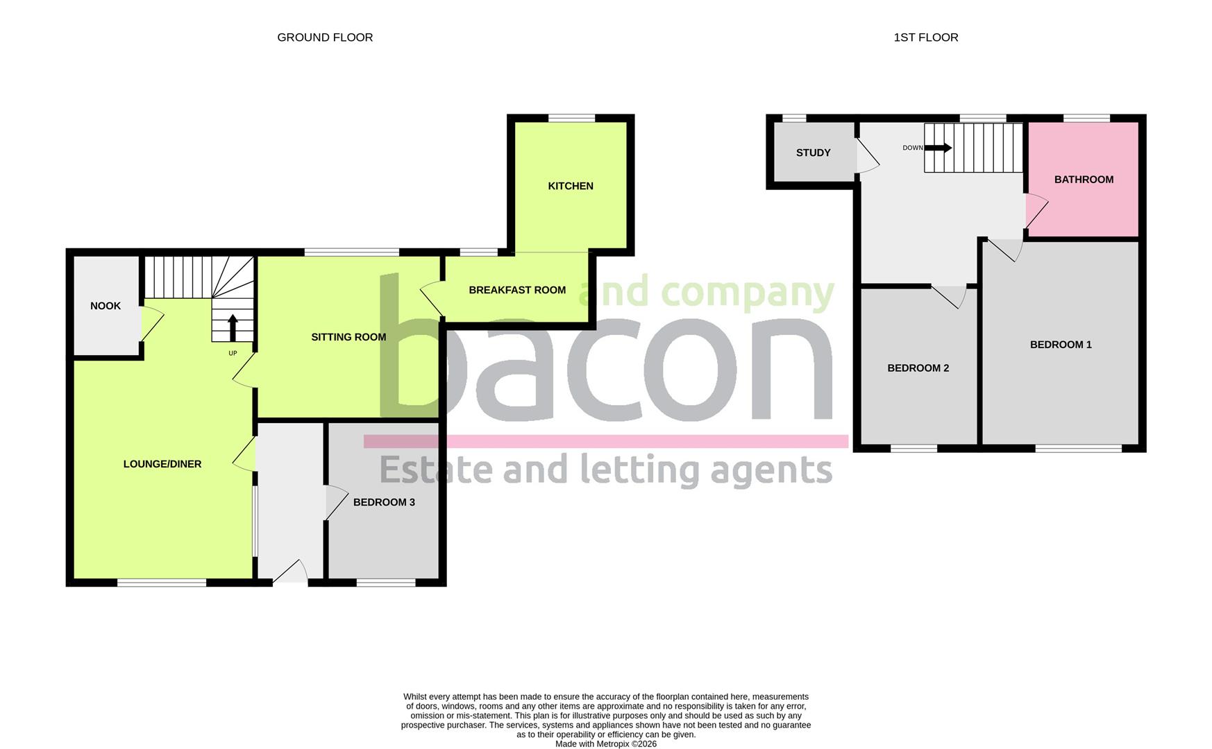 Floor Plan | House - Mid Terrace | High Street, Tarring, BN14 | For Sale
